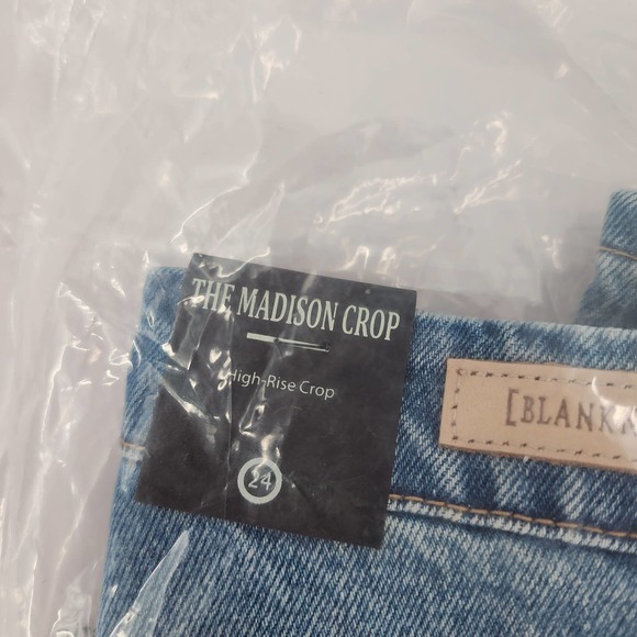 BLANKNYC Madison Ripped Crop Nonstretch Jeans Bigger & Better Sz 24 NWT - Picture 4 of 6